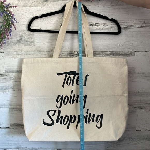 “Totes going Shopping” Canvas Tote Bag- New with Tags - Picture 3 of 16